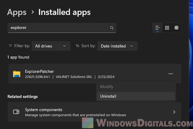 Uninstall app that causes desktop randomly refreshes