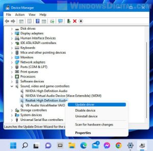 How to Update Realtek Drivers in Windows 11