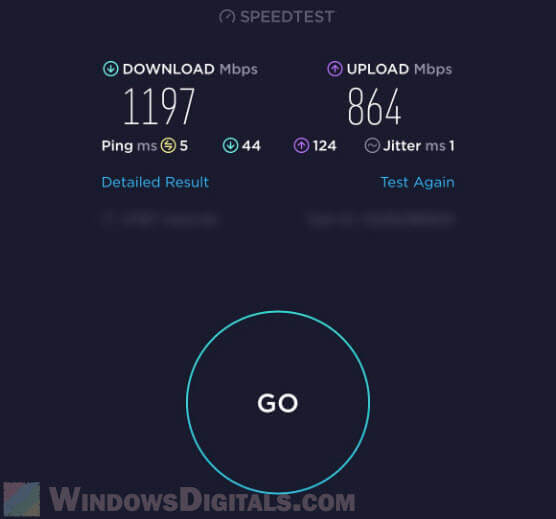 WiFi 6 speed test