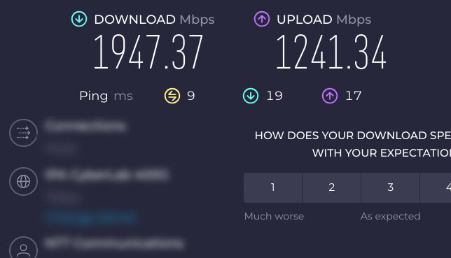 WiFi 6E speed test