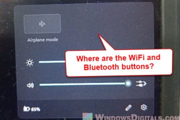 WiFi and Bluetooth Buttons Disappeared on Windows 11