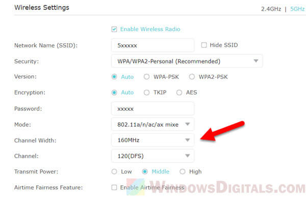 WiFi bandwidth 80 MHz vs 160 MHz for VR Quest 3