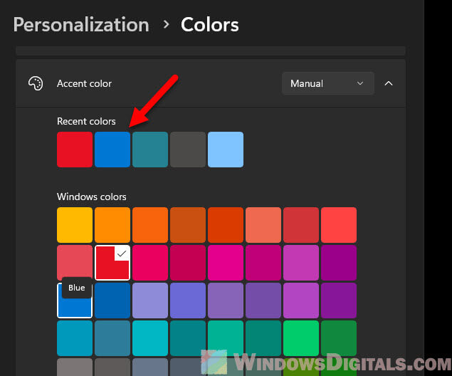 Windows 11 Change Accent Color