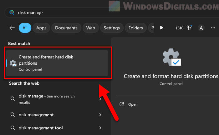 Windows 11 Disk Management