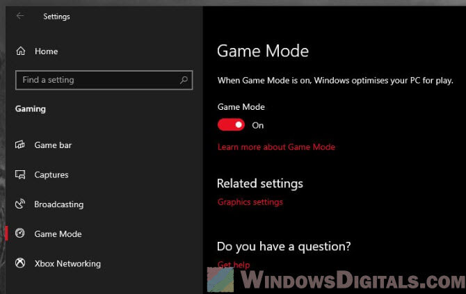 Windows 11 PC Game Mode Enable or Disable