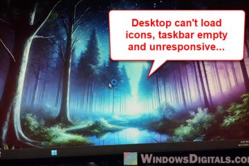 Windows 11 Stuck on Desktop with No Icons and Empty Taskbar
