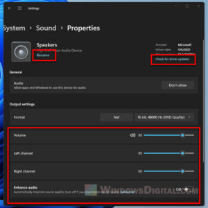 How to Open The Old Advanced Sound Settings in Windows 11