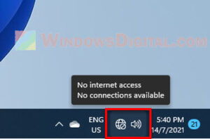 no internet windows 11