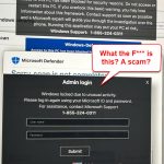 Windows locked due to unusual activity Windows 11 Scam