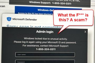 Windows locked due to unusual activity Windows 11 Scam