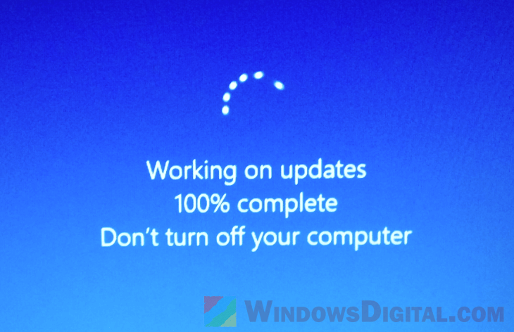how long for windows update to run 100 updates